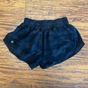 Lululemon Black Camo Shorts